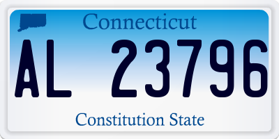 CT license plate AL23796