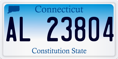 CT license plate AL23804