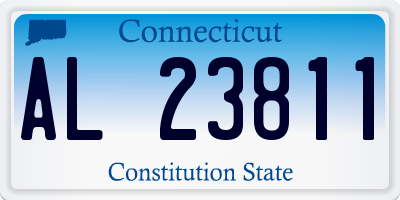 CT license plate AL23811