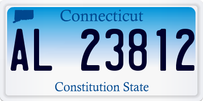 CT license plate AL23812