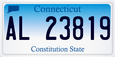 CT license plate AL23819