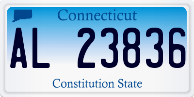 CT license plate AL23836