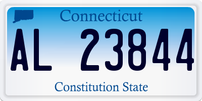 CT license plate AL23844