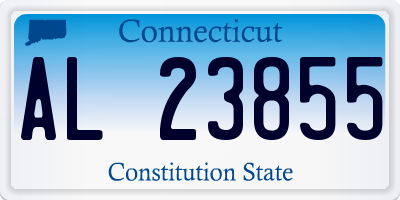 CT license plate AL23855