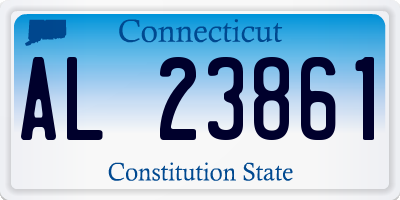 CT license plate AL23861