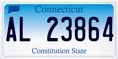 CT license plate AL23864