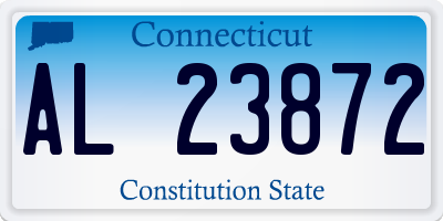 CT license plate AL23872
