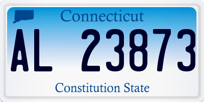 CT license plate AL23873