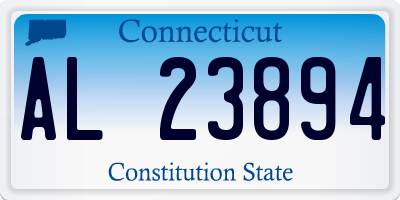 CT license plate AL23894
