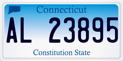 CT license plate AL23895