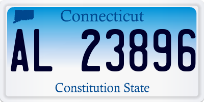 CT license plate AL23896