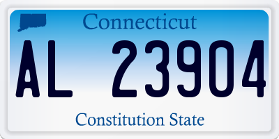 CT license plate AL23904