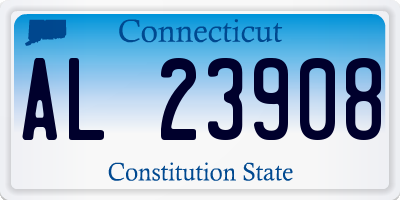 CT license plate AL23908