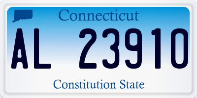 CT license plate AL23910