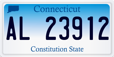 CT license plate AL23912