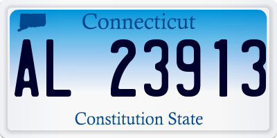 CT license plate AL23913