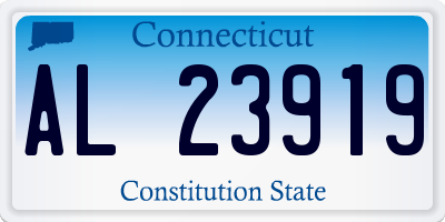 CT license plate AL23919