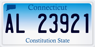 CT license plate AL23921