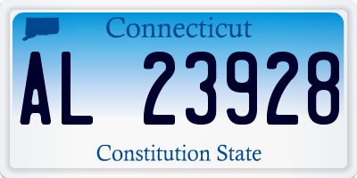 CT license plate AL23928