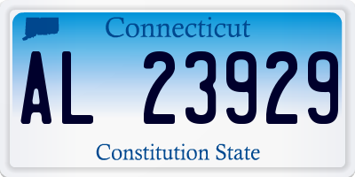 CT license plate AL23929