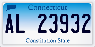 CT license plate AL23932