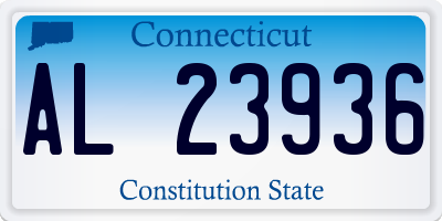 CT license plate AL23936