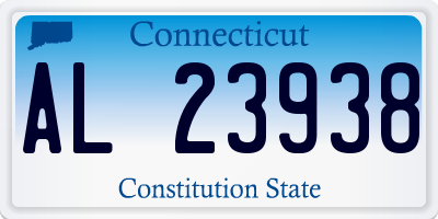 CT license plate AL23938