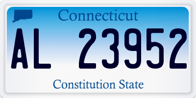 CT license plate AL23952