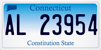 CT license plate AL23954