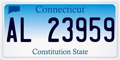 CT license plate AL23959