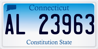 CT license plate AL23963