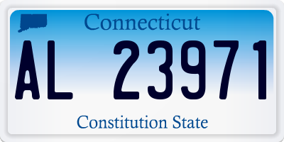 CT license plate AL23971