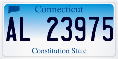CT license plate AL23975