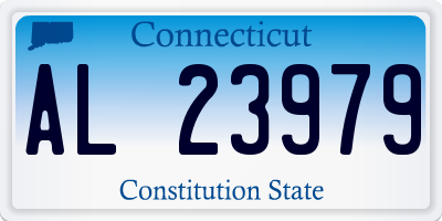 CT license plate AL23979
