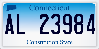 CT license plate AL23984