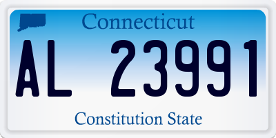 CT license plate AL23991