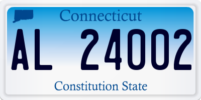 CT license plate AL24002