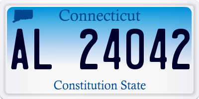 CT license plate AL24042