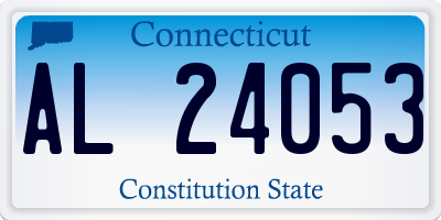 CT license plate AL24053