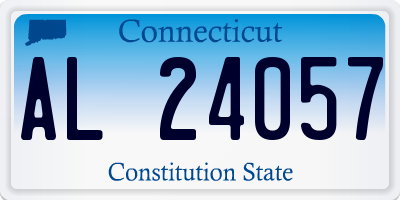 CT license plate AL24057