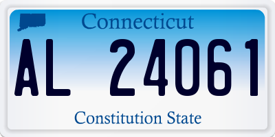 CT license plate AL24061