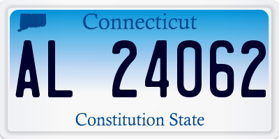 CT license plate AL24062