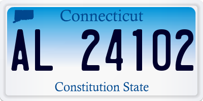 CT license plate AL24102
