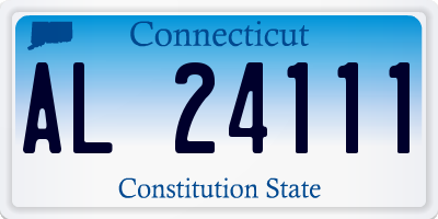 CT license plate AL24111