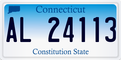 CT license plate AL24113