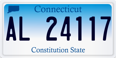 CT license plate AL24117