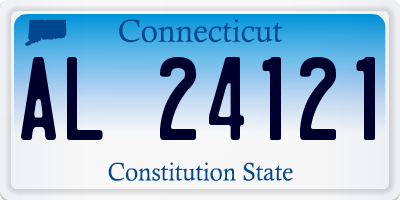 CT license plate AL24121