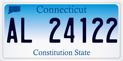 CT license plate AL24122
