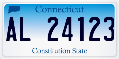 CT license plate AL24123
