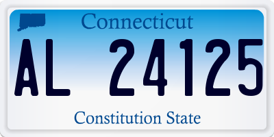 CT license plate AL24125